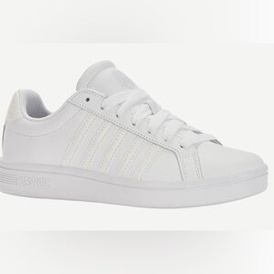 Swiss White COURT TIEBREAK Sneakers. Size 7.5 NEW